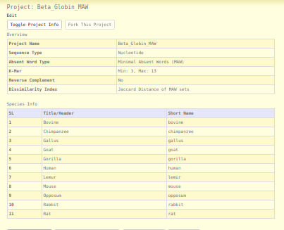 ADACT: Result page